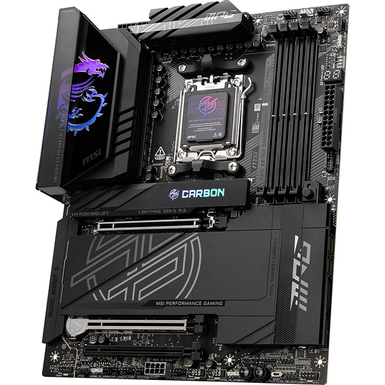 خرید MSI MPG X870E Carbon WIFI ATX Gaming Motherboard - AMD Chipset